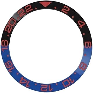 38mm Ceramic Watch Bezel Insert Replacement Timepiece Ring Component Polished GMT Face Inlay 30.7mm for Rolex GMT‑Master II