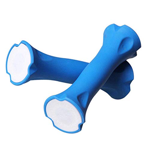 Wesoke Rubber Dumbbells Weights Pair Set with Non-Slip Grip, Hand Weights for Gym Fitness Workouts, Strength Training, Weight Loss (1 Pair, 4.4lb)