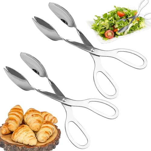 La Mejor Selección de Pinzas para servir espaguetis que Puedes Comprar On-line. 47 2 pinzas para ensalada, pinzas para servir de 8 pulgadas, pinzas para tijeras de alimentos de acero inoxidable, pinzas para buffet para el hogar, cocina, fiesta, pan, pasteles,...