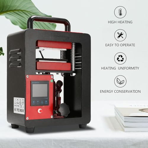Máquina hidráulica del calor de la prensa de la colofonia de 5 toneladas con el temporizador del LCD 0-250C para la extracción de flores de estampado en caliente de las bolsas de cuero de la PU Contro