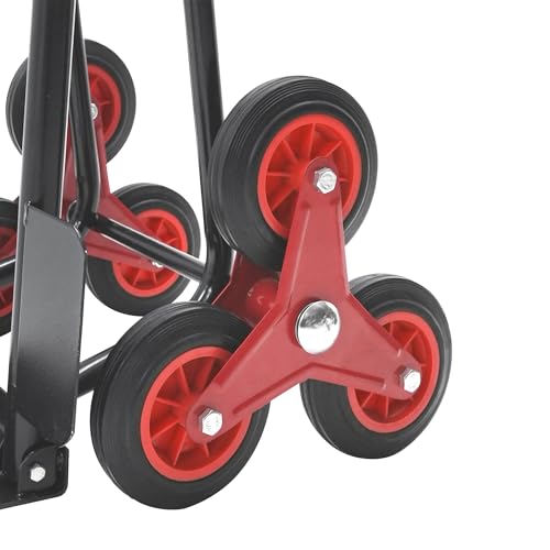 Carretilla plegable para escaleras 330 lb, 6 ruedas miniatura 6