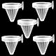 POFET 5 Stück Aquarium Red Worm Feeder Gedrehter Blutwurm-Spender Live Frozen Fish Food Funnel Combo