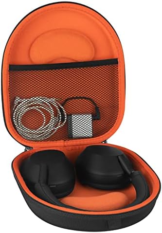 Geekria Shield Headphones Case Compatible with Sony WH-1000XM5, MDR-1RNC, MDR-XB950BT, MDR-XB950N1, WH-CH710N Case, Replacement Hard Shell Travel Carrying Bag with Cable Storage (Black)