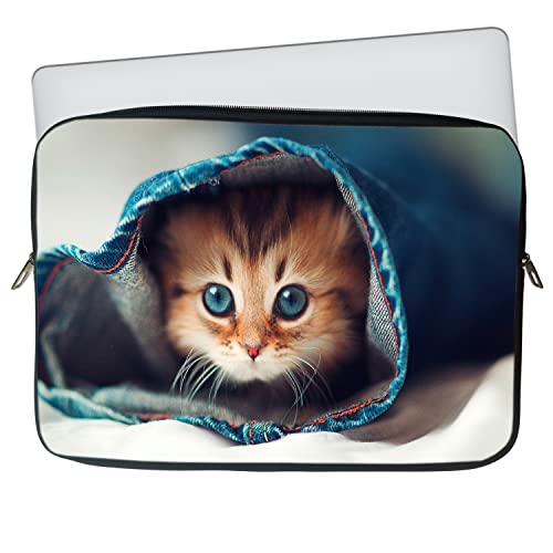 Image of Theskinmantra My Jeany cat Chain top Laptop Sleeve for Screen Size 13 /13.3 inches Any Brand Laptop /MacBook 13 inch.