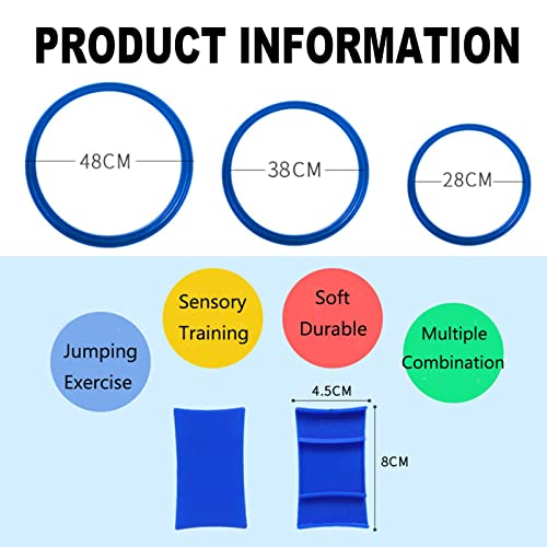 Hopscotch Ring Jumping Hoops Brinquedos, brinquedos de entretenimento infantil do jardim de infância