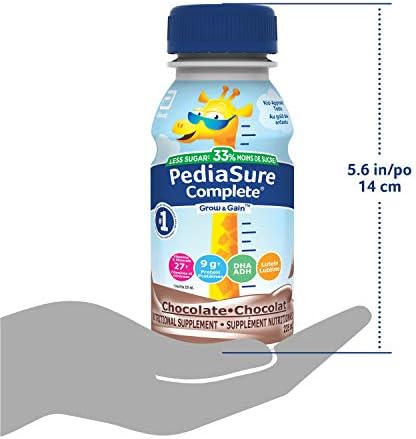 Pediasure Complete Reduced Sugar, 33% Less Sugar, Nutritional Supplement, 4 X 235 ml, Chocolate, 940 ml. Multi-colored — view 5