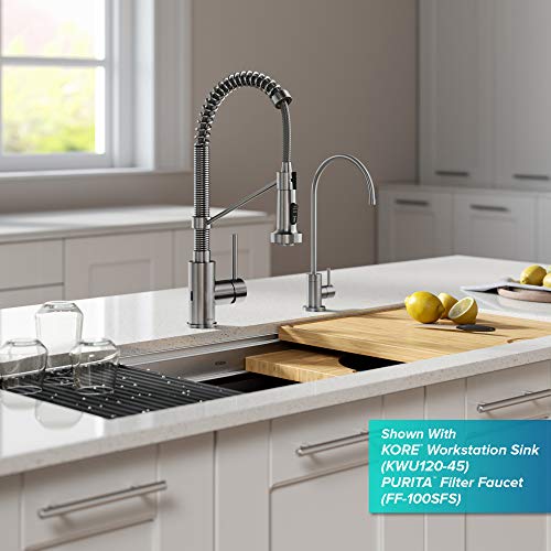 Kraus Ksf-1610Sfs Bolden Touchless Sensor Commercial Pull-Down Single Handle 18-Inch Kitchen Faucet, Spot Free Stainless Steel #TOP2