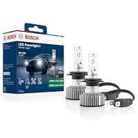 Bosch H7-Powerlight+ - Nachrüst-LED-Lampen - 12 V 16 W, 5800 K, cool-weißes Licht, Plug-and-Play-Upgrade, bis zu 2000 Std. Lebensdauer, 2 Stück – Ansicht 1