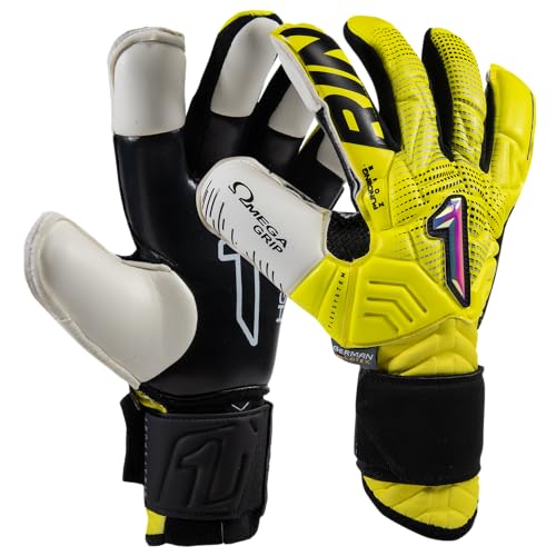 Gants de Gardien Rinat Egotiko Stellar Alpha Junior Jaune Taille 5 Matchs
