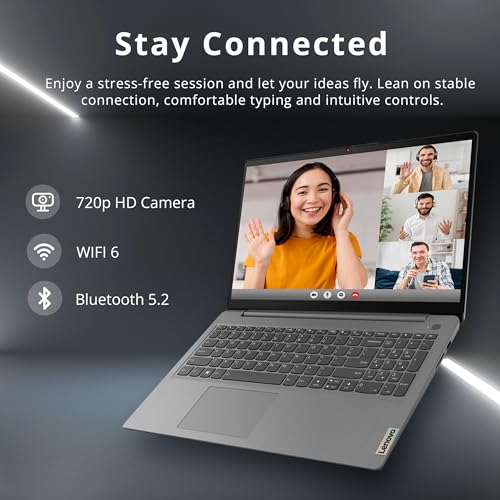 Image of Lenovo Ideapad 3i Business Laptop, 15.6 inch Full HD Touch Display, Intel i3-1115G4, 40GB DDR4, 2TB PCIe SSD, Intel UHD Graphics, Numeric Keypad, HD Camera, WiFi 6, Win11, Grey, 32GB USB Card