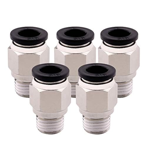 Conector de tubo PC-1/4-N2 macho recto de 3/8 de pulgada neumático