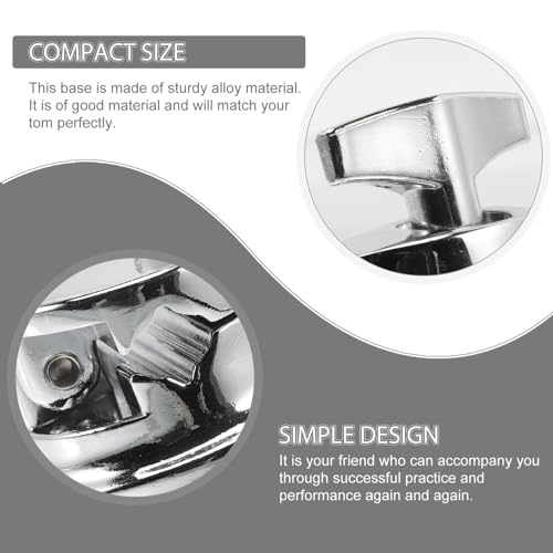 Soporte para Tom - Base de Pata de Batería de Aleación de Zinc, Accesorio para Percusión miniatura 5