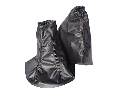 The Tuning-Shop Ltd Compatible with Shift Boot & E Brake Boot for Ford Focus MK2 2008-2011 Leather