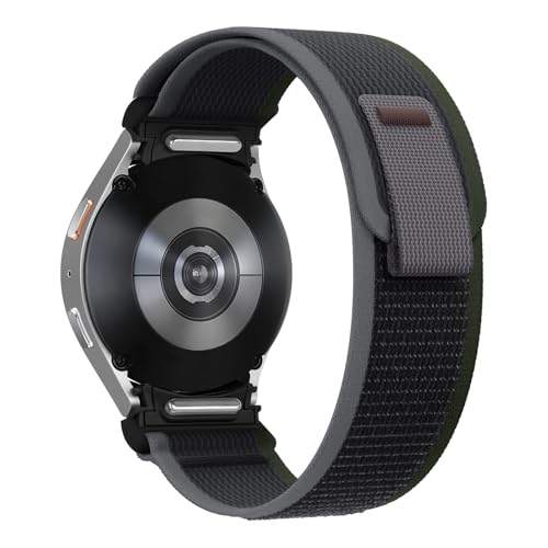 Bracelet nylon Samsung Galaxy Watch anti irritation correa réglable pour montre 44mm 40mm