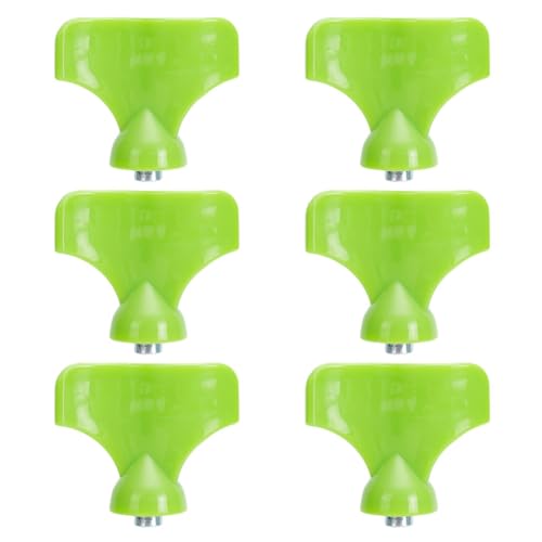 CRAFTYMELODY 6Pcs Spike Wrench Track Tool Shoe Spike Wrench Green Plastic Shoe Spikes Remover Sports Shoes Removal Tool Adjustment Replacement Multi-Function Tools Field Outdoor Running