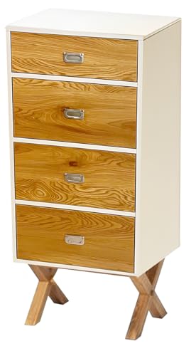 78031 BAULE PORTAOGGETTI MILO 4 cassetti 39 x 48.5 x H 10 cm