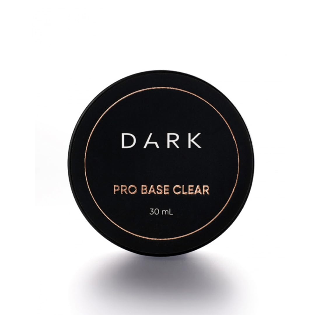 DARK Nail System Base Top Set – Pro Clear, Iconic, Scotch, Primer, No Wipe Gloss, Matte Velvet, 3D Finish Gel Polish (Top No Wipe, No UV Filters, 50ml (No Brush))