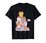 Niedliche Designkleidung mit einem Katzenberg für alle Frauen und Kinder, die die japanische Kultur mögen. Wenn Sie Katzen, Kätzchen oder Kätzchen lieben, ist dieses Humordesign perfekt für Sie. Tolles Design für Manga-, Cosplay-, Otaku