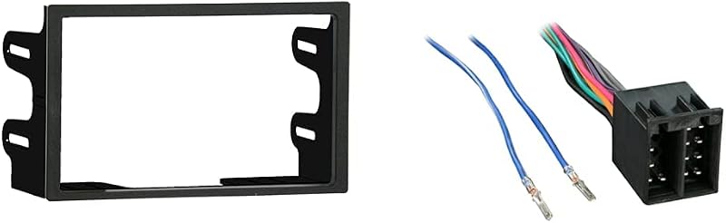 Kit de instalação Double DIN Metra 95-9012 e chicote de rádio 70-1784 para Volkswagen e Audi – 2 peças