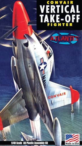 アトランティスモデル Atlantis Model 1/48 Conveyor XFY-1 Pogo Vertical Takeoff and Landing Fighter Plastic Model ATLAMCL526 (Airplane) - Image 2