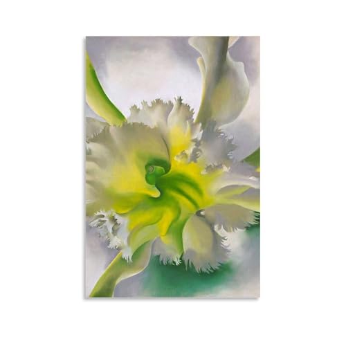 Impression d'art moderne Orchidée Botanique 1942 Georgia O'Keeffe toile 50x75cm