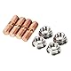 auspuff schraube m10 + T3 Turbo Bolzen | M10x1.50 Gewinde T3 T4 T6 Hochfestes Turbobolzen-Kit Flanschmuttern - T4 Turbobolzen