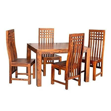 SONA ART & CRAFTS Modern Furniture Sheesham Indian Wood 4 Seater Dining ...