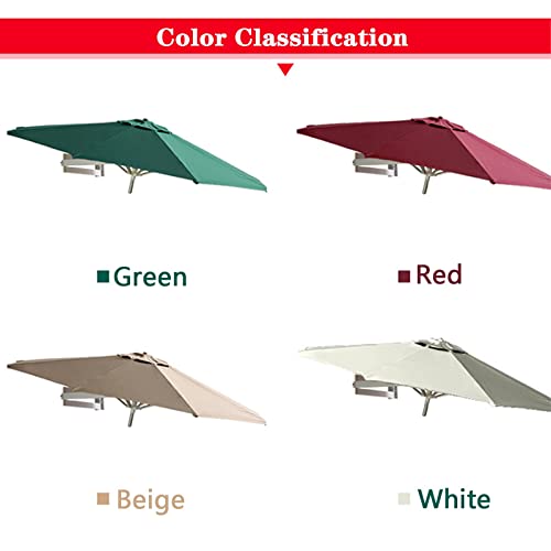 Garden PCS 87/98inch Patio Table Parasol Umbrella, Shade Outdoor, Round Hanging Umbrellas, with 8 Ribs, Sun Protection Windproof, for Pool, Um - Image 6