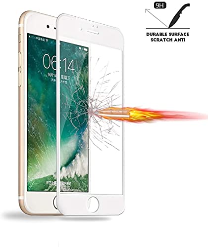 Image of STP FEEL Tempered Glass Screen Protector For iPhone 7 Plus / 8 Plus (5.5 Inch) HD Clear, Bubble-Free, Anti-Scratch Full Protection Durable Tempered Glass (Black, Pack of 2)