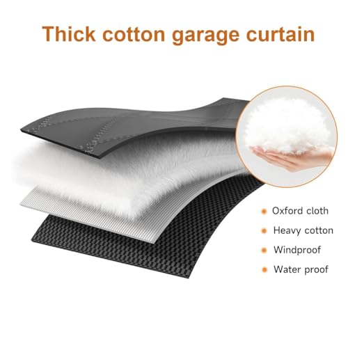 Couverture Kit Isolation Porte de Garage Imperméable Coupe-vent