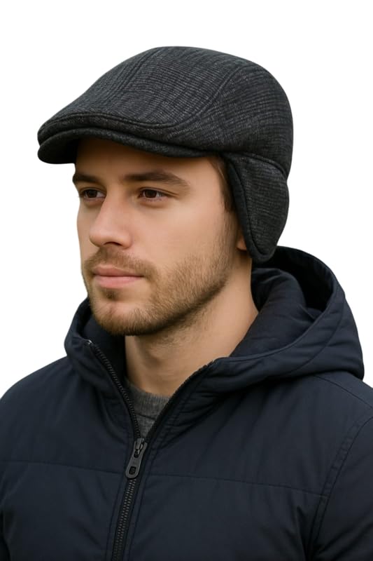 Krystle Men’s Golf Cap | Adjustable Sports Cap with UV Protection | Breathable Lightweight Baseball Hat for Outdoor & Casual Wear (Black)-image-22