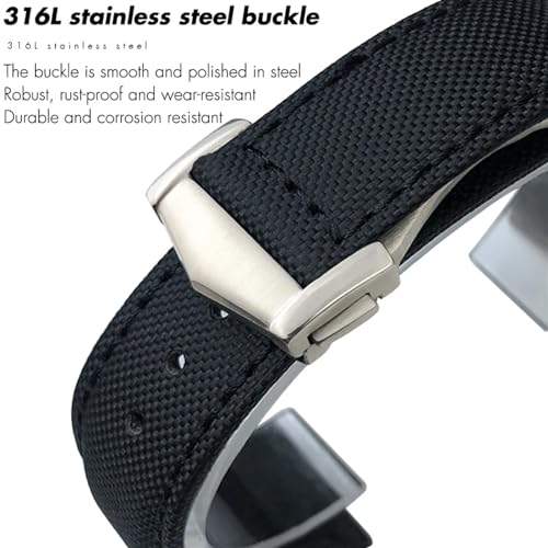 Bracelet de montre en nylon 20mm pour Omega Seamaster