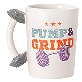 siehe Produktbeschreibung Fitness Kaffeebecher mit Hantel als Griff - Fitness Studio Kaffeetasse