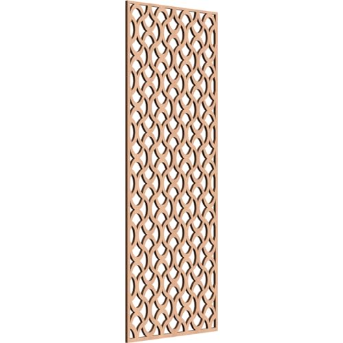 Image of Resort Decorative Pierced Fretwork Wood Wall Panels, 15 3 /8 inchW x 39 3 /8 inchH x 1 /4 inchT, Alder