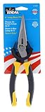 IDEAL Electrical 35-3038 Long Nose Plier – 8.5 in., Plier with Smart Grip Handles, Cutter, Serrated