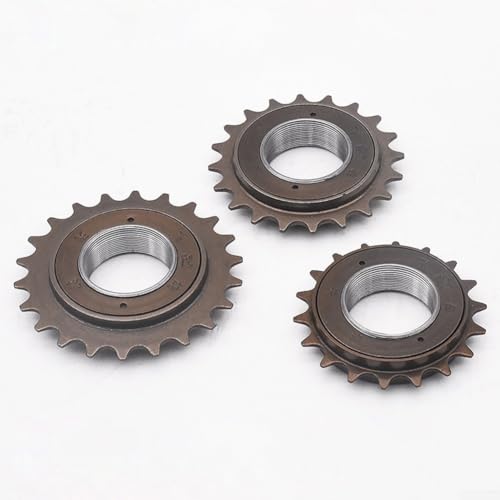 Image of Freewheel Cog Sprocket 35mm 1/2 X 1/8 Steel 16 18 20 Teeth Removable Single Speed Fixed Gear Track Race Bike Brown for Old School Long-Lasting Easy Installation Smooth Riding(22T)