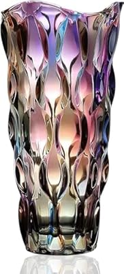 CEMABT Glass Vases for Flowers?Thickened 3.4 lb Morden vases for Tables Centerpieces, vase for Home Decor, Crystal,Colorful and Clear Rose Large Vases Christmas Day Gifts(Heavy Duty)