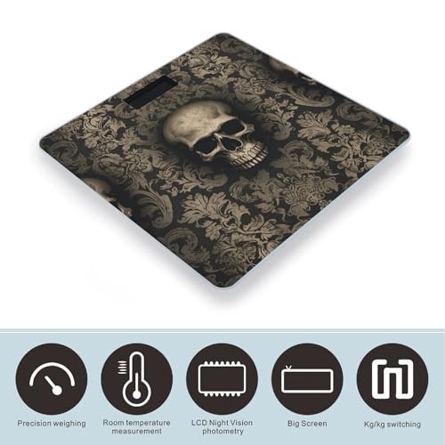 Báscula Digital de Baño con Vidrio Templado y Pantalla LCD miniatura 3