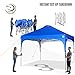 ABCCANOPY Outdoor Pop up Canopy Tent, 10x10 Instant Portable Canopy for Camping, Beach, Backyard,Blue