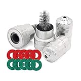 Tamaño de la arandela: el anillo interior se puede quitar para adaptarse a terminales más grandes, el diámetro del anillo exterior es de 44 mm / 1,73 pulgadas; El diámetro interior del anillo es de 20 mm / 0,79 pulgadas; Diámetro del anillo interior después del desmontaje: 30 mm / 1,18 pulgadas.