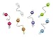 Beaded Stemware Wine Charms by Blush - Set of 6