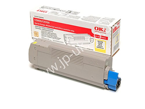 Toner OKI C5800 C5900 jaune pour éviter les traces et pannes d'impression laser