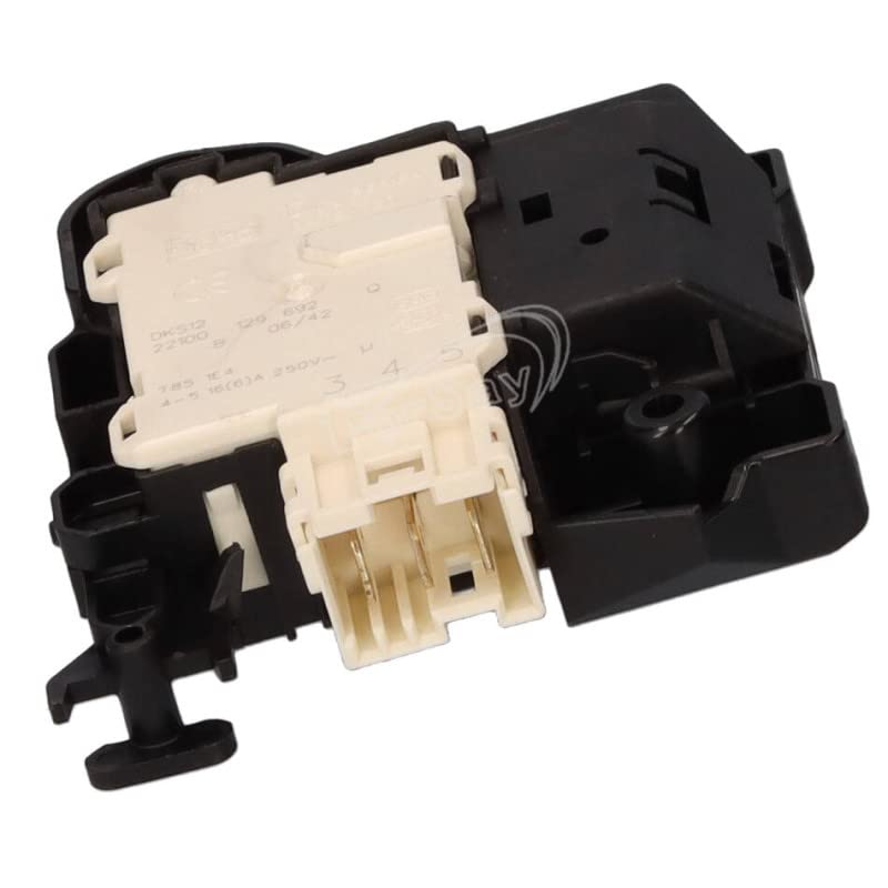 Puerta de seguridad DKS12408 32040575 para lavadora continua EDISON, DAEWOO, ESENTIEL B, SHARP, TELEFUNKEN, WALTHAM, Lavadora concentradora empotrable EELF814-2B, Lavadora de hublot Essse...