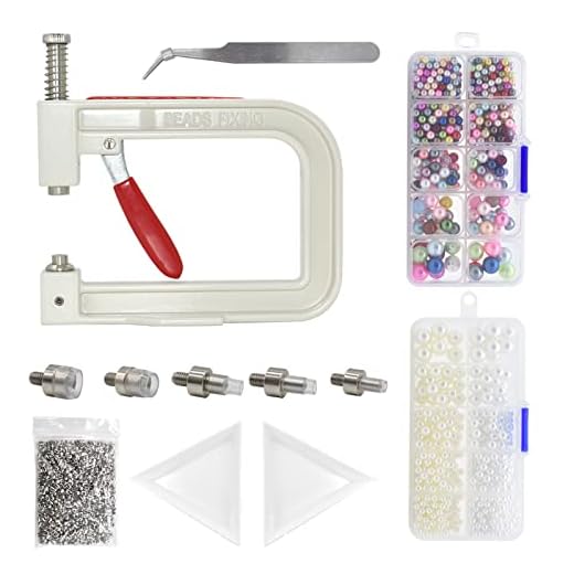 Máquina de configuração de pérolas e ferramentas de configuração de pérolas 5 tamanhos coloridos sem furos pérolas redondas miçangas e rebites rebites, para chapéus, sapatos, roupas, bolsas, saias, miçangas acessórios DIY