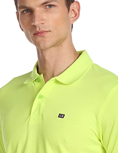 Image of Arrow Sport Solid Polo T-Shirt for Men - Regular Fit, Cotton Half Sleeves Mens Tshirt
