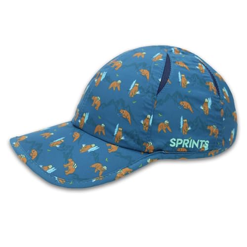Sprints Race Day Performance Running Cap | The Lightweight, Quick Dry, Sport Hat, One Size, Unisex (Woah Bear)