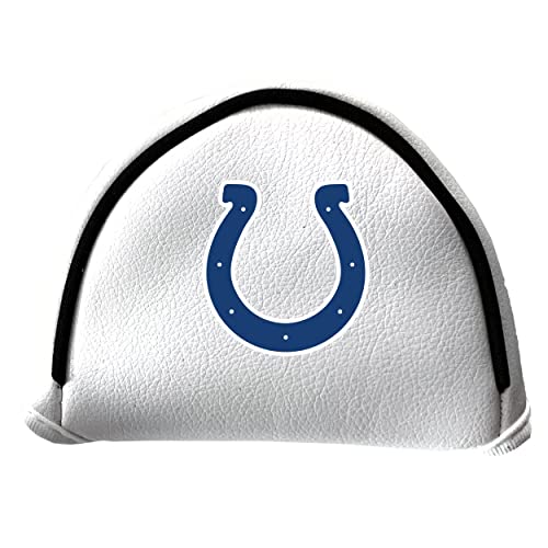 Team Golf NFL Putter Cover - Mallet White, Fits Most Mallet Putters, Easily Slips on and Secures with Hook-and-Loop Fastener Closure