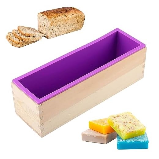 Stampi per Sapone, 1200ML Stampi per Sapone Fai Da Te, Stampi per Sapone con Scatola di Legno, Stampi per Sapone Fai Da Te Riutilizzabili, Stampi per Sapone per Artigianato, Sapone Fatto a Mano