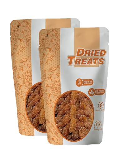 Image of Dried Treats Dried Fruits Nuts And Seeds (Golden Raisins /Munakka /Kishmish, 500 Gm (2X250G))