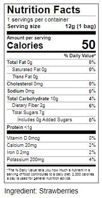 Crispy Green Natural Freeze-Dried Fruit, Single-Serve, No Sugar Added, Strawberry 0.42 Ounce (Pack Of 12) #TOP6
